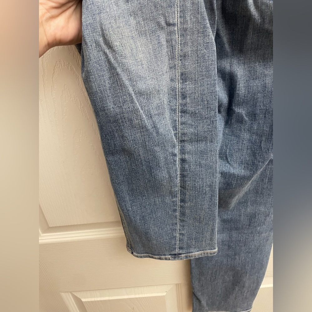 Express Denim Super High Rise Ribcage Jeans - Picture 3 of 5